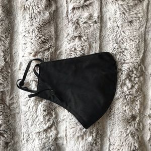 Black 100% Cotton Face Mask